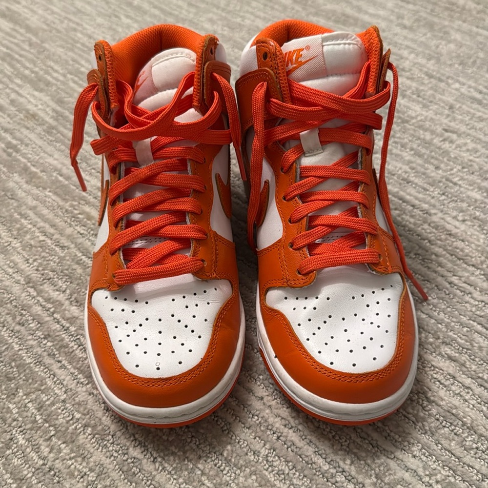 Nike Orange “Syracuse” dunk high tops